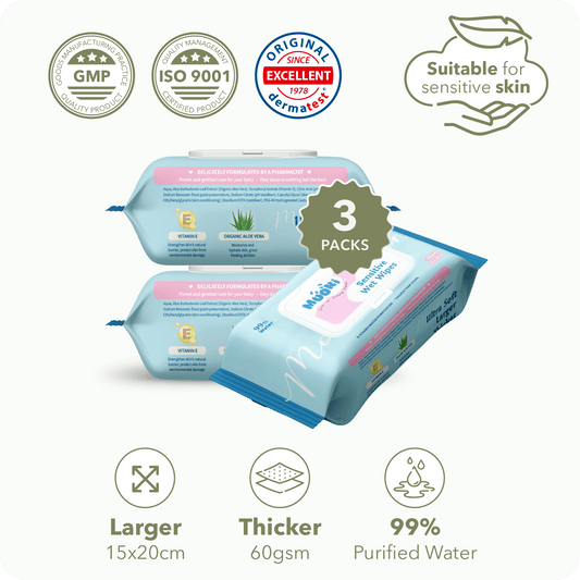 [COMBO] Sensitive Wet Wipes (80’s x 3)