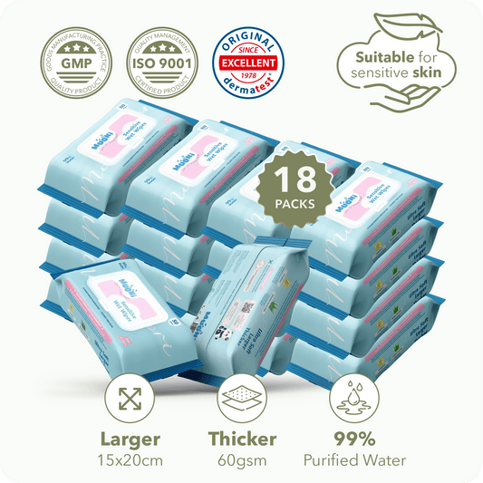 [CARTON SIZE] Sensitive Wet Wipes (80’s x 18)