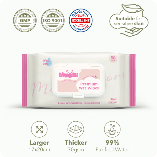 Premium Wet Wipes - Organic Formula (80’s)