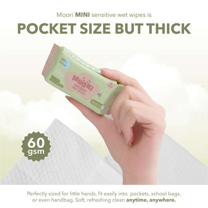 Mini Sensitive Wet Wipes (8’s x 8)