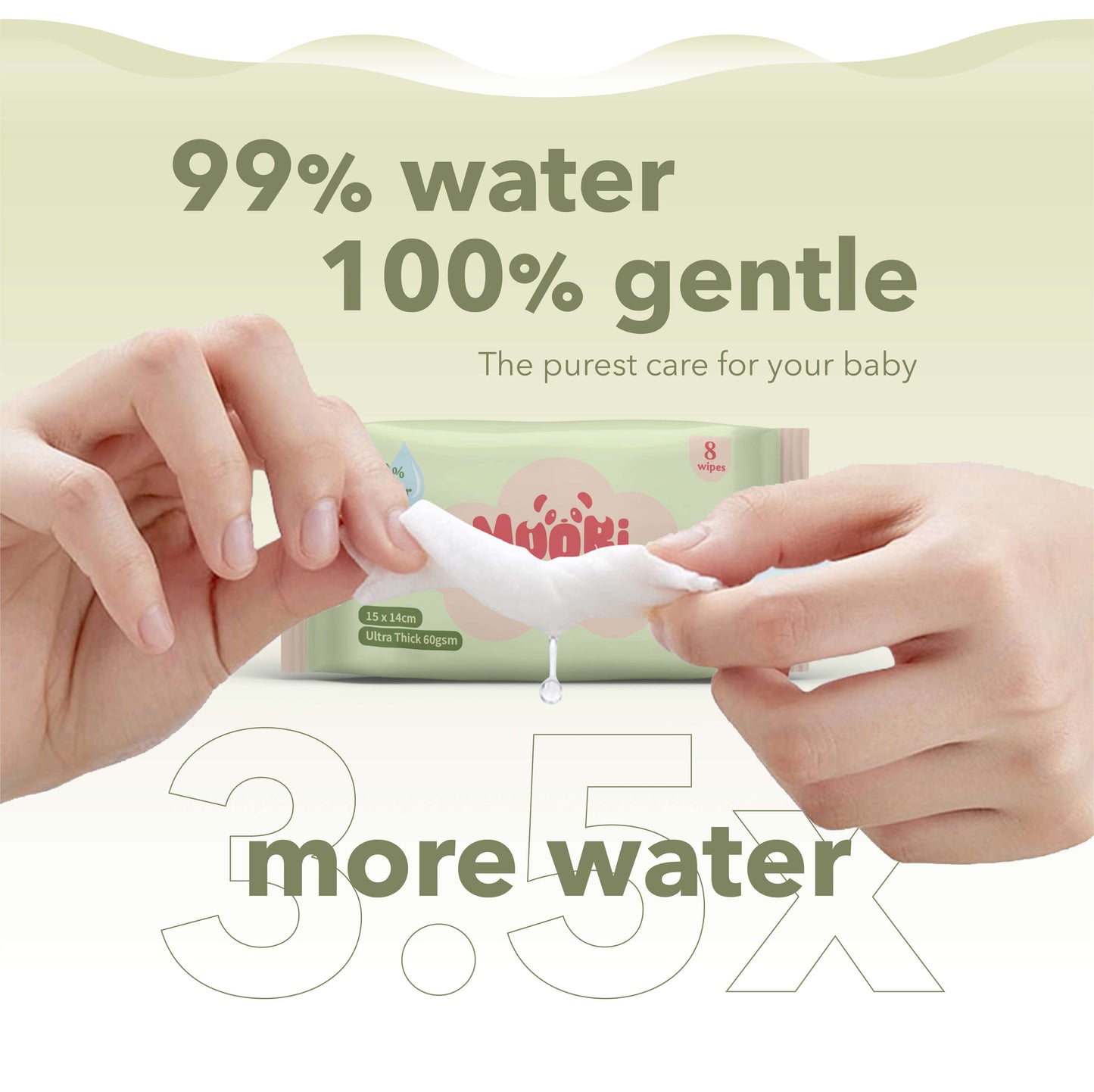Mini Sensitive Wet Wipes (8’s x 8)