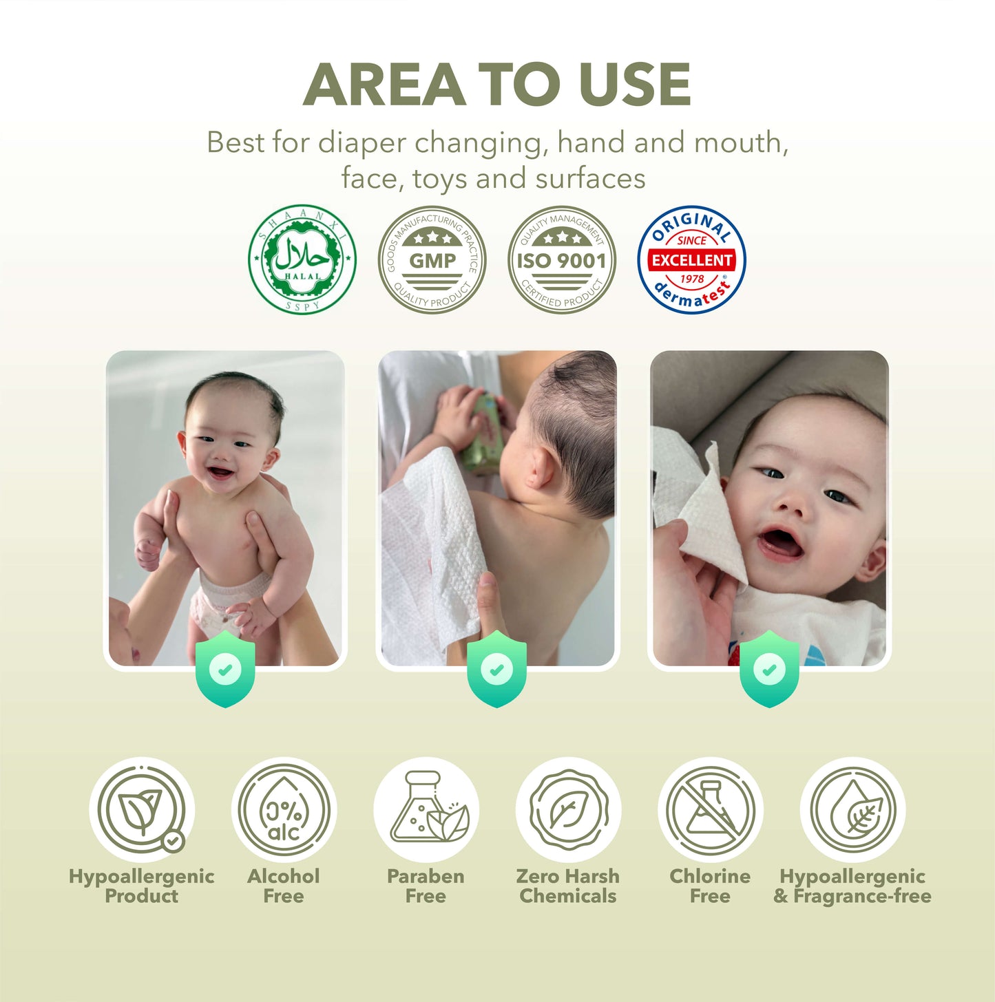 Mini Sensitive Wet Wipes (8’s x 8)