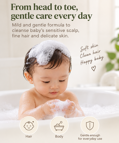 Moori Gentle Head to Toe Wash 480ML