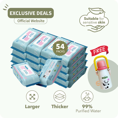 WM only - [3xCARTON SIZE] Sensitive Wet Wipes (80’s x 54)