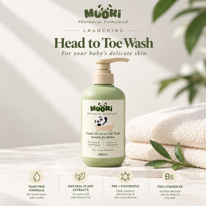 Moori Gentle Head to Toe Wash 480ML